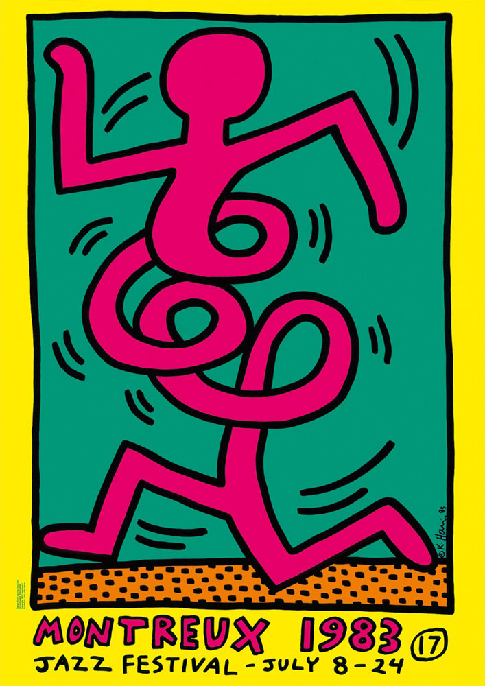 Keith Haring Montreux 1983 gelb